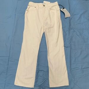 Current/Elliott Cream Jeans, Size 24